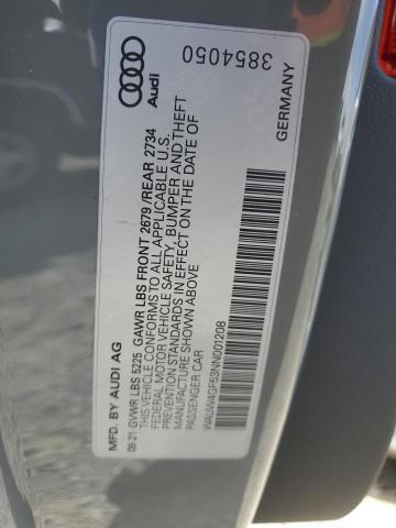 WAUW4GF53NN001208 Audi S5 Premium Plus