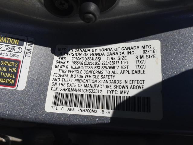 2HKRM4H41GH635512 Honda CR-V SE