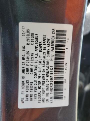 1HGCR2F36HA184027 Honda ACCORD LX
