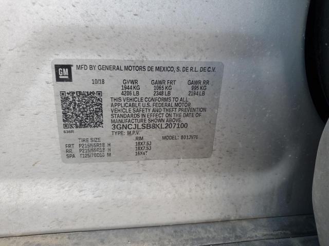 3GNCJLSB8KL207100 Chevrolet TRAX 1LT