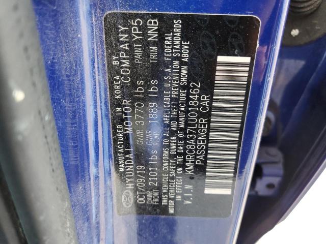 KMHRC8A37LU018462 Hyundai Venue Sel