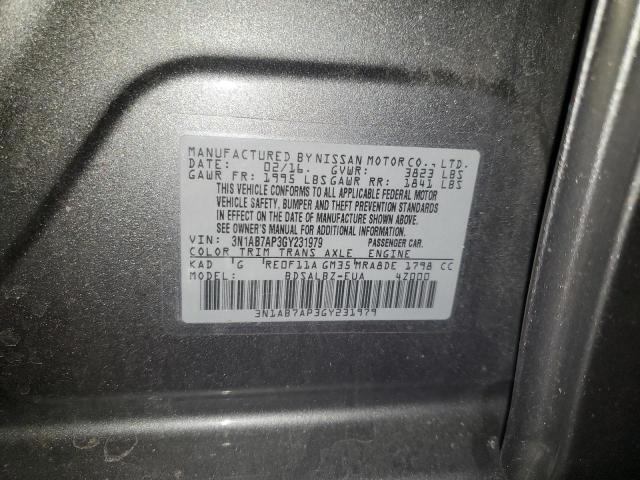3N1AB7AP3GY231979 Nissan SENTRA S