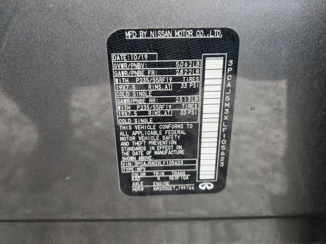3PCAJ5M3XLF105623 Infiniti Qx50 Pure