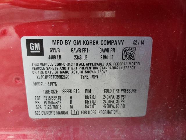 KL4CJHSB7EB682890 Buick Encore Premium