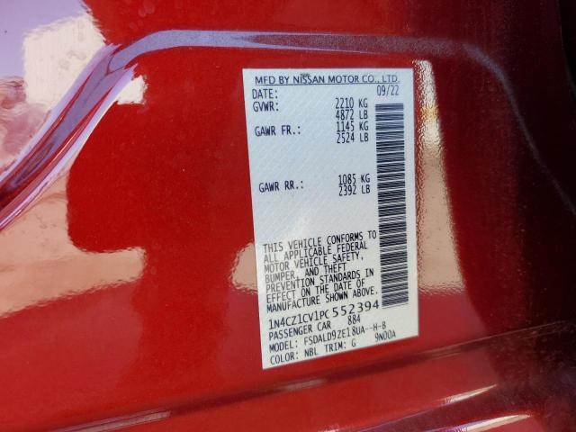 1N4CZ1CV1PC552394 Nissan Leaf Sv Plus