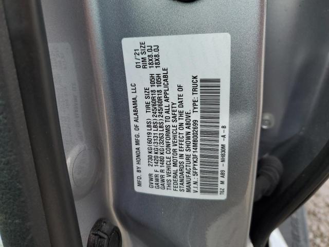 5FPYK3F14MB002699 Honda Ridgeline Sport