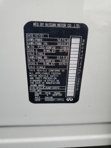 3PCAJ5J34NF103972 Infiniti QX55 LUXE