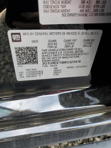 3GTU9EET6MG323476 GMC Sierra K1500 At4