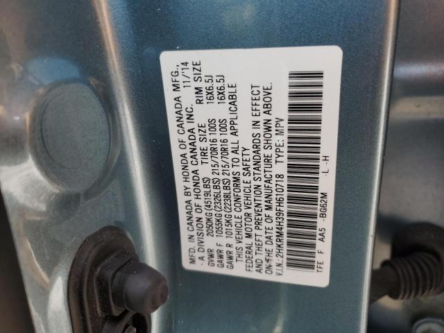 2HKRM4H39FH610718 Honda CR-V LX