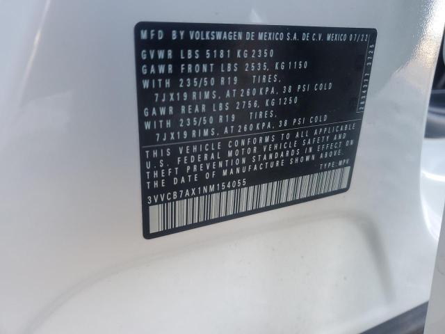 3VVCB7AX1NM154055 Volkswagen Tiguan Se R-line Black