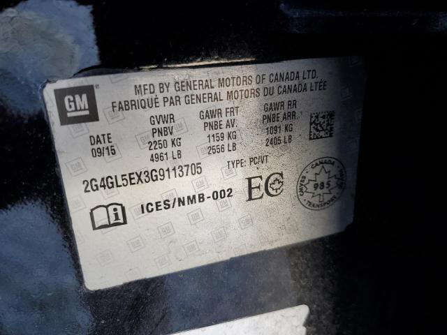 2G4GL5EX3G9113705 Buick Regal