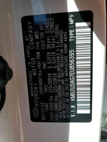 KM8JU3AG7EU856395 Hyundai TUCSON GLS