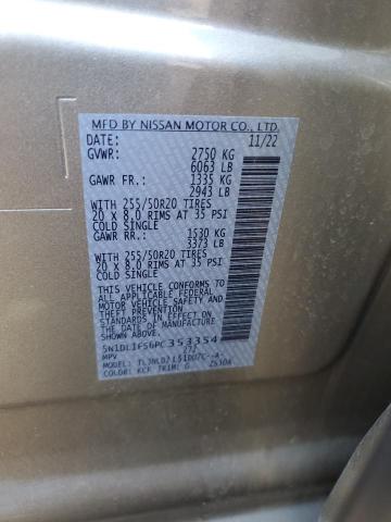 5N1DL1FS6PC353354 Infiniti QX60 LUXE