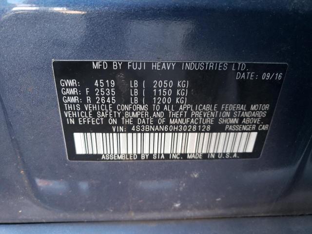 4S3BNAN60H3028128 Subaru Legacy 2.5i Limited