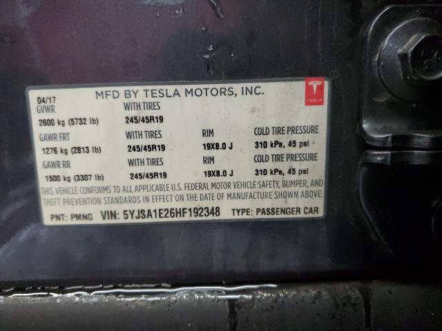 5YJSA1E26HF192348 Tesla MODEL S