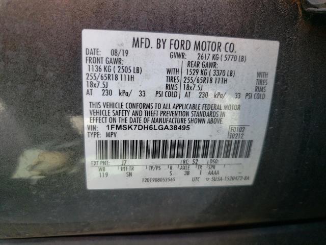1FMSK7DH6LGA38495 Ford EXPLORER XLT