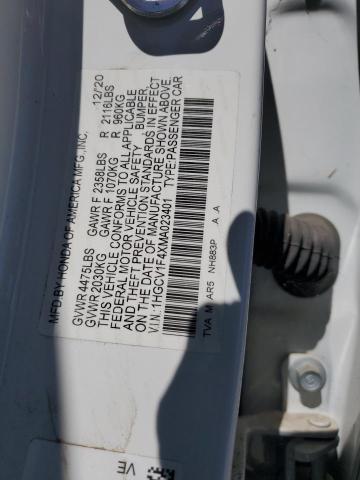 1HGCV1F4XMA023401 Honda Accord Sport Se