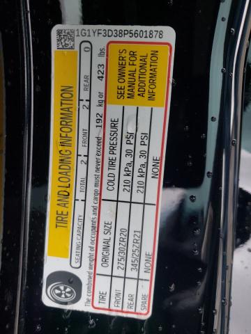 1G1YF3D38P5601878 Chevrolet Corvette Z06 3lz
