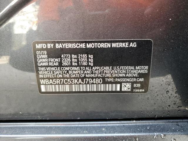 WBA5R7C53KAJ79480 BMW 330XI