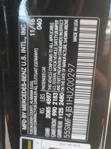 55SWF4JB1HU200297 Mercedes-Benz C 300