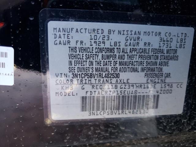 3N1CP5BV1RL482530 Nissan KICKS S