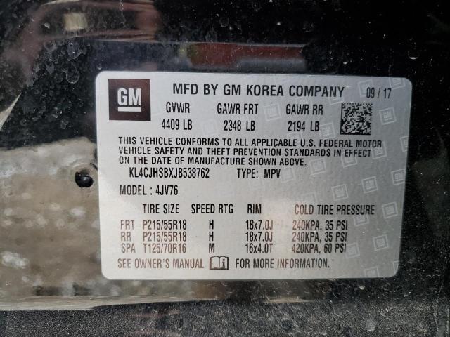 KL4CJHSBXJB538762 Buick Encore Premium
