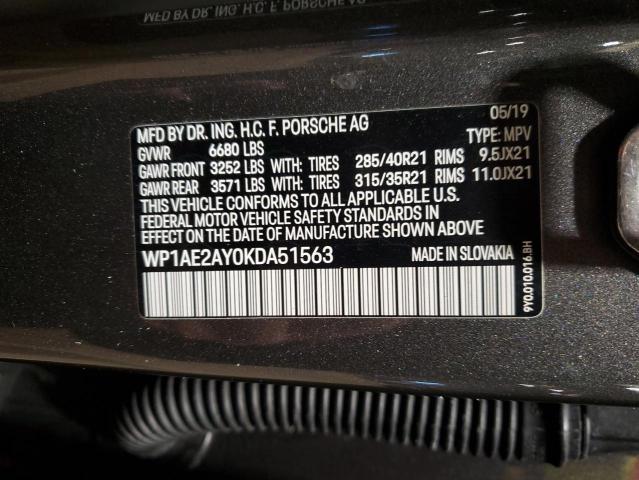 WP1AE2AY0KDA51563 Porsche Cayenne Se Hybrid