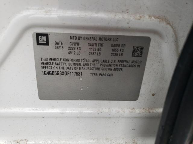 1G4GB5G3XGF117531 Buick Lacrosse