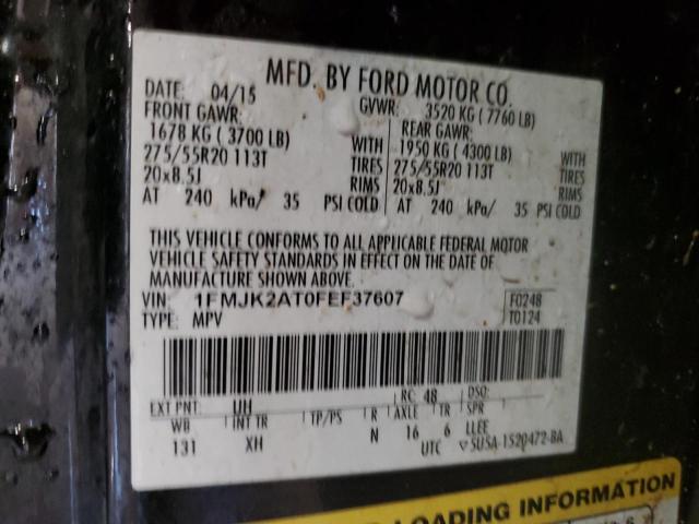 1FMJK2AT0FEF37607 Ford Expedition El Limited