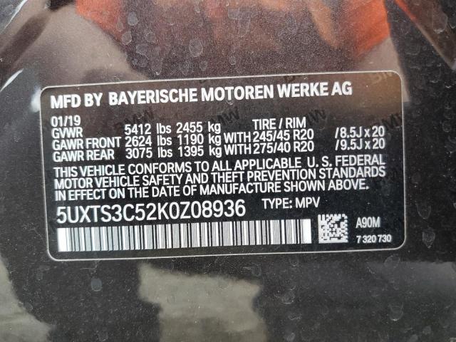 5UXTS3C52K0Z08936 BMW X3 Xdrivem40i