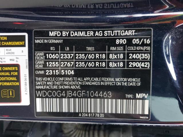 WDC0G4JB4GF104463 Mercedes-Benz GLC 300