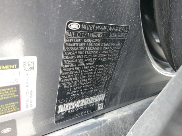 SALRT2RV2JA054204 Land Rover Discovery Hse Luxury