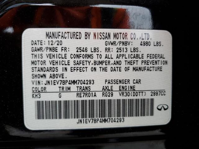 JN1EV7BP4MM704293 Infiniti Q50 LUXE