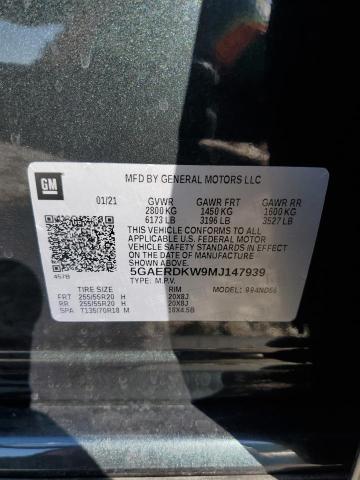 5GAERDKW9MJ147939 Buick Enclave Avenir