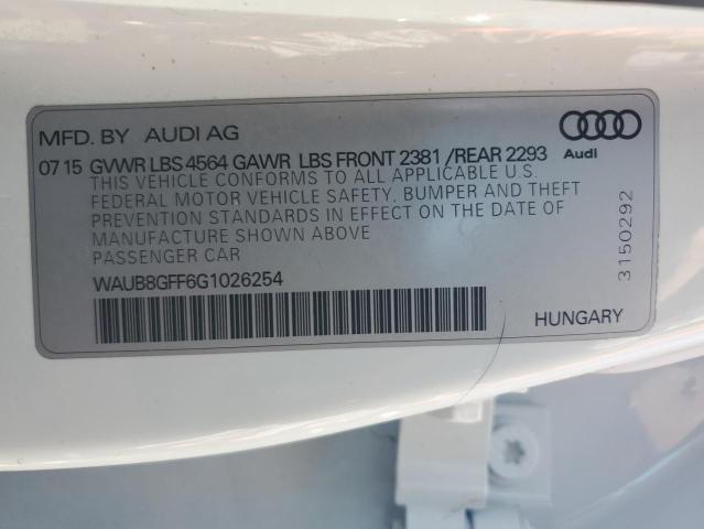 WAUB8GFF6G1026254 Audi A3 PREMIUM