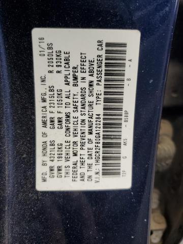 1HGCR2F80GA120284 Honda ACCORD EXL
