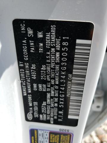 5XXGT4L34KG300581 KIA Optima Lx
