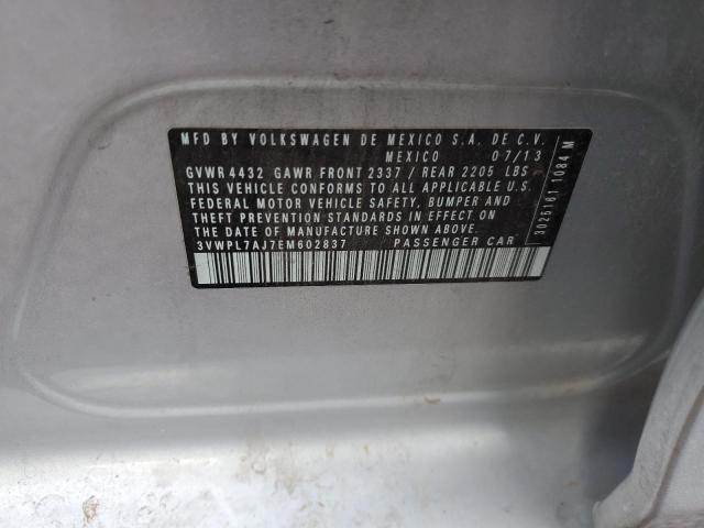 3VWPL7AJ7EM602837 Volkswagen JETTA TDI