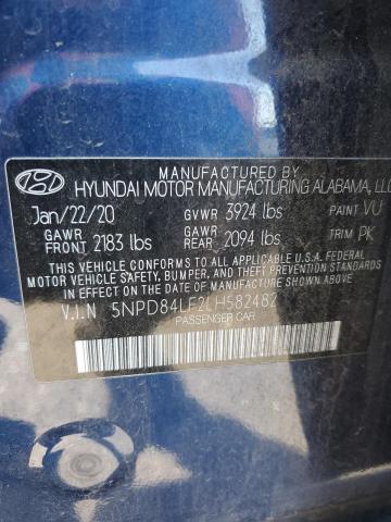 5NPD84LF2LH582482 Hyundai ELANTRA SEL