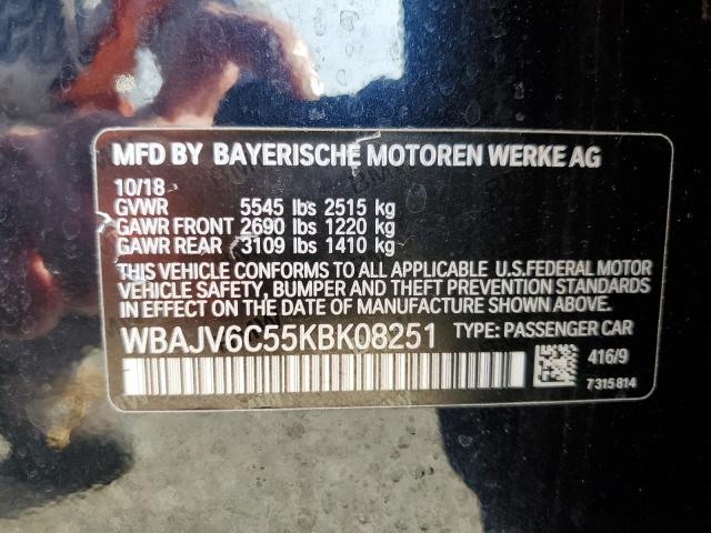 WBAJV6C55KBK08251 BMW 640 Xigt