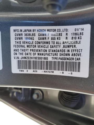 JHMZE2H78ES001865 Honda INSIGHT EX