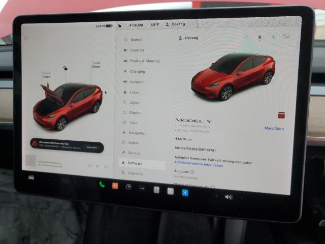 5YJYGDEE3MF181791 Tesla Model Y