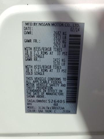 5N1AL0MN9EC526405 Infiniti QX60