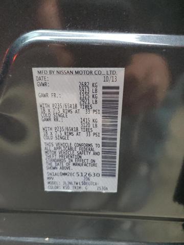 5N1AL0MM2EC512630 Infiniti QX60