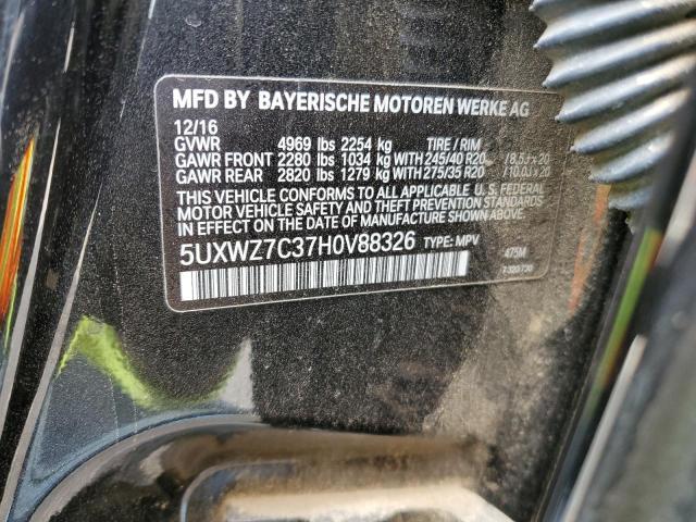 5UXWZ7C37H0V88326 BMW X3 Sdrive28i