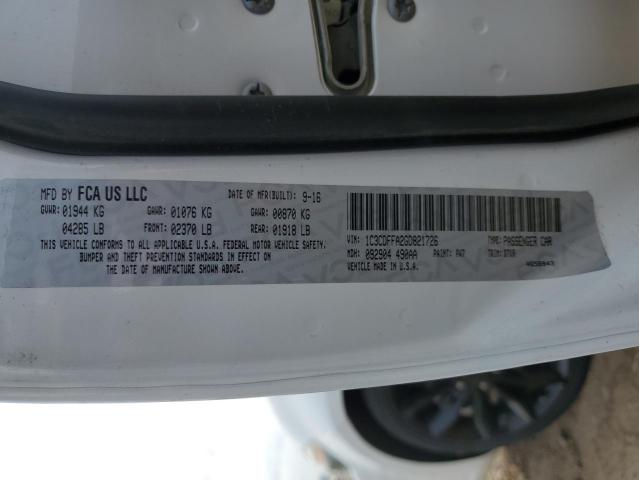 1C3CDFFA2GD821726 Dodge Dart Sxt Sport