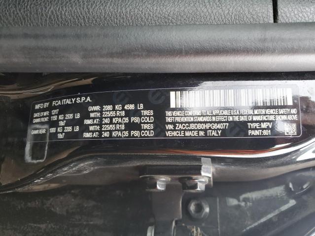 ZACCJBDB0HPG64077 Jeep Renegade Limited