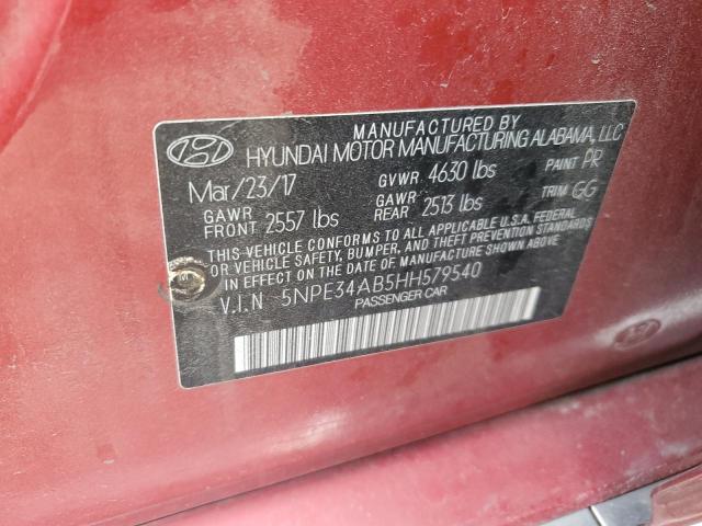 5NPE34AB5HH579540 Hyundai Sonata Sport