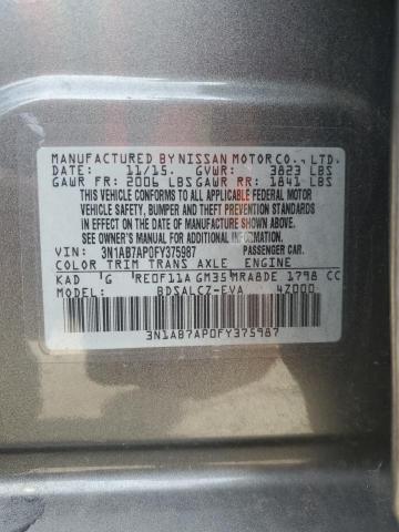 3N1AB7AP0FY375987 Nissan SENTRA S