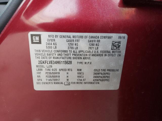 2GKFLVE34H6115628 GMC Terrain Denali